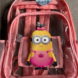Pink Minion Kids Backpack